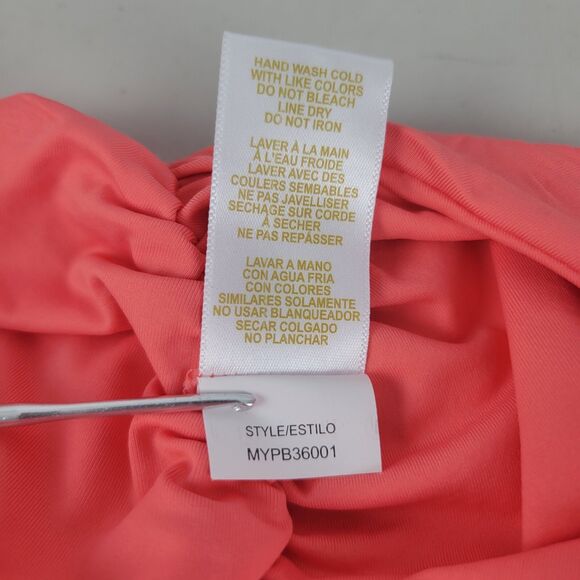 Anne Cole Swim Bottom Juicy Coral Convertible Shirred Bikini Womens Size 18W NWT - Picture 5 of 10